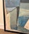 Mod-Century Modern Abstract Blue and Cream Painting For Sale In Atlanta - Image 6 of 6