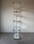 1970’s Mid-Century Modern Charles Hollis Jones Style Aluminum & Glass Five-Tier Étagère Display Shelf For Sale - Image 10 of 13
