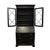 Ethan Allen Ethan Allen Newport Collection Contemporary Asian Inspired Black 41" Secretary Desk W. Bookcase Hutch Top 34-9408 For Sale - Image 4 of 17