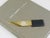 Black Large No. 4215 Letter Opener Knife in Brass and Leather by Carl Auböck, Vienna, Austria, 1950s For Sale - Image 8 of 12