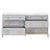 This stunning marble-topped double dresser is the perfect combination of elegance and functionality. It is constructed...