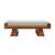 Italian Brutalist Bench in Oak and Wool Bouclé, 2000s For Sale - Image 11 of 11
