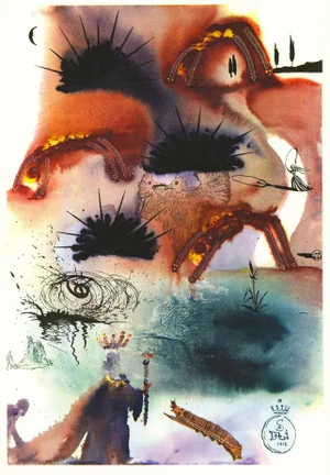 Salvador Dalí "The Lobster Quadrille" 1969 Héliogravure From "Alice in Wonderland"