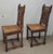 Mid 20th Century Pair Jacobean Style Carved Oak and Caned Seat Side Chairs For Sale - Image 14 of 14