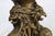 Metal Mid-20th Century Art Nouveau-Style Painted Ceramic Sculptural Floor Lamp of Maenad Holding Grapes Signed by P. Oltolini, Argentina For Sale - Image 7 of 12