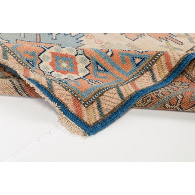 Textile Mid 20th Century Handknotted Wool Area Carpet For Sale - Image 7 of 9