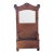 Antique American Quarter Sawn Tiger Oak Hall Tree With Beveled Mirror & Storage Bench For Sale