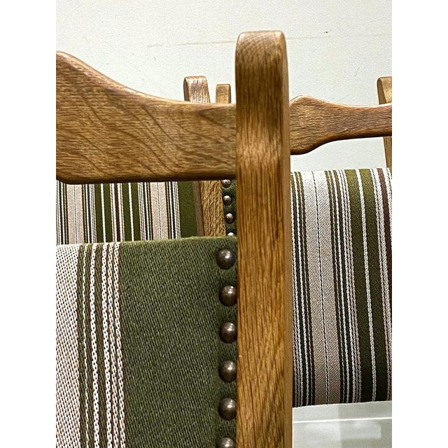 Green Set 6 1960s Danish Mid Century Modern Dining Chairs For Sale - Image 8 of 10