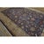 1940s 1940s Mid 20th Century Blue Navy Antique Hunting Handknotted Wool Carpet Rug For Sale - Image 5 of 9