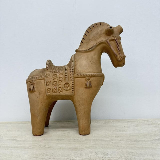 Ceramic Horse Sculpture by Aldo Londi for Bitossi Fiorentino, 1960 For Sale - Image 10 of 18