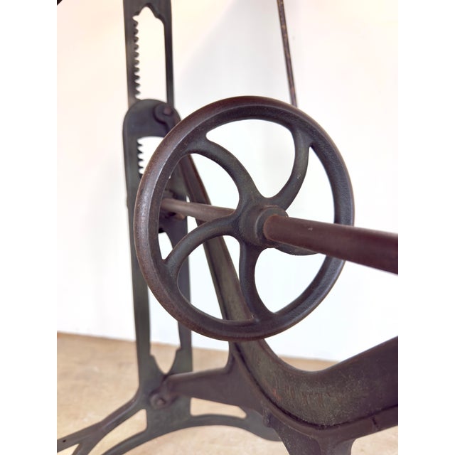 Antique Industrial Cast Iron Drafting / Drawing / Architects Table by Keuffel and Esser Co., New York For Sale - Image 10 of 12