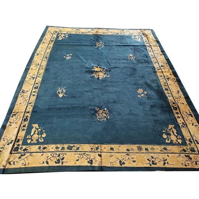 Early 20th Century Chinese Peking Carpet ( 9'1" x 11'3" - 277 x 343 )