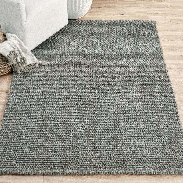 2020s Chunky Loop Charcoal Rug - 2 X 3 For Sale - Image 5 of 5