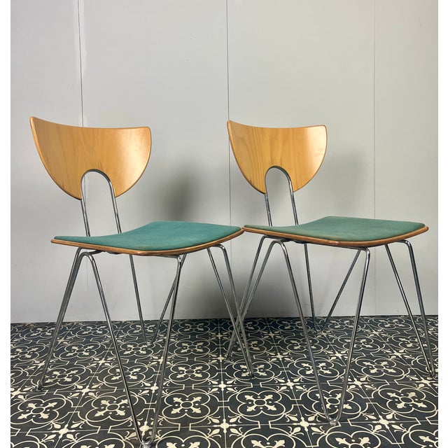 Set of Mikado Dining Chairs by Walter Leeman for Kusch + Co For Sale - Image 9 of 14