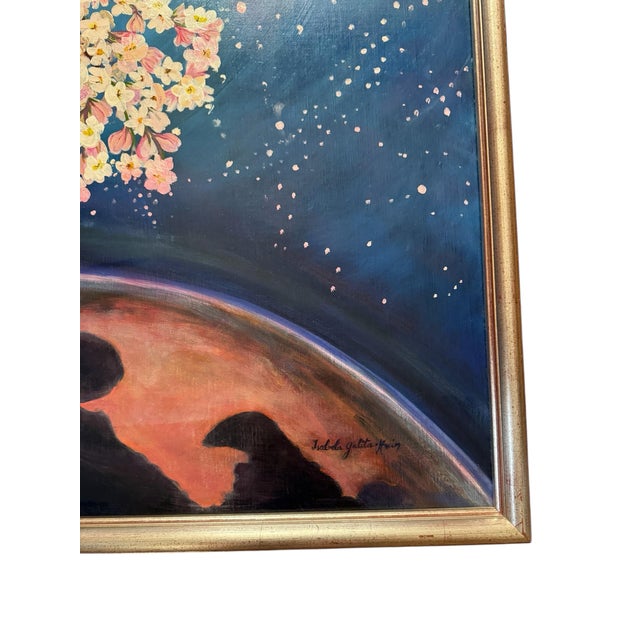 1990s Original Oil Painting Signed by Artist For Sale - Image 11 of 13