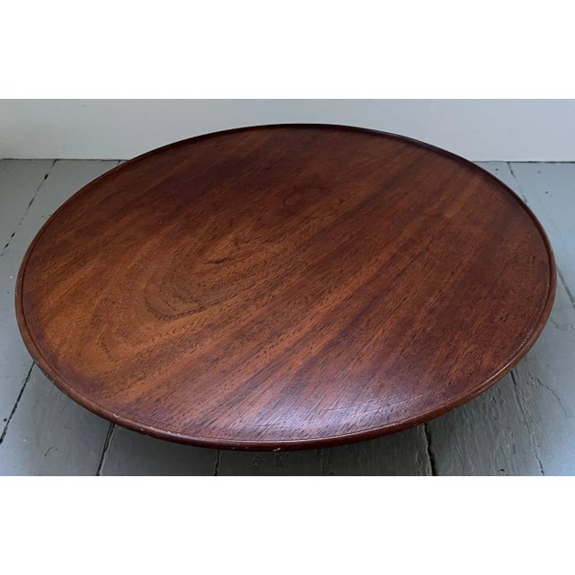 1930's Gomez Sisters Mahogany Lazy Susan Revolving Centerpiece Tray For Sale - Image 13 of 13