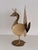 Hollywood Regency Vintage Italian Brass and Ostrich Egg Bird Sculpture by Antonio Pavia, 1970s For Sale - Image 3 of 12