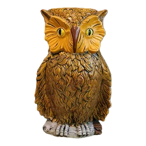 1970s Vintage Ceramic Owl Umbrella Stand