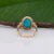 Sierra | 4.54ct Turquoise Ring With Earth-Mined Diamond Accents in Solid 14k, Size 6.75 For Sale - Image 9 of 10