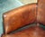 Animal Skin Hand-Dyed Brown Leather Halo Barrel Back Dining Chairs from Heritage, Set of 4 For Sale - Image 7 of 18