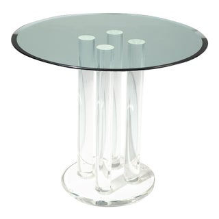 1970s Space Age Lucite Dining or Center Table For Sale