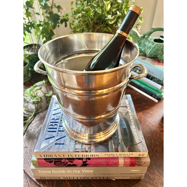 This silver plate champagne or ice bucket was made by Friedman Silver most likely in the Art Deco period. Friedman Silver...