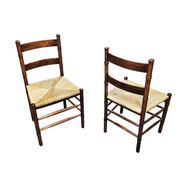 Art Deco Rush Chairs, Set of 2 For Sale - Image 17 of 18