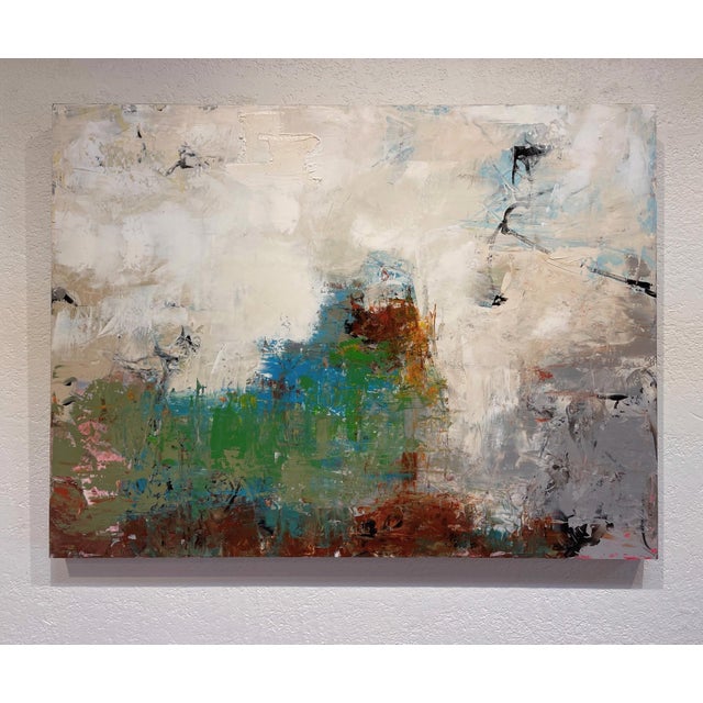 2010s Summer Marsh by Nicole Hyde | Oil Painting of a serene marsh landscape in summer. For Sale - Image 5 of 5