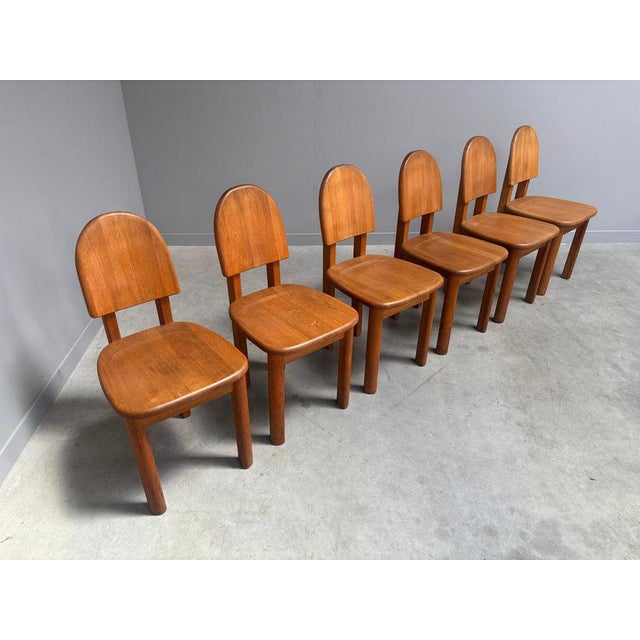 Vintage Oak Dining Chairs from Wasa, 1990s, Set of 6 For Sale - Image 4 of 16
