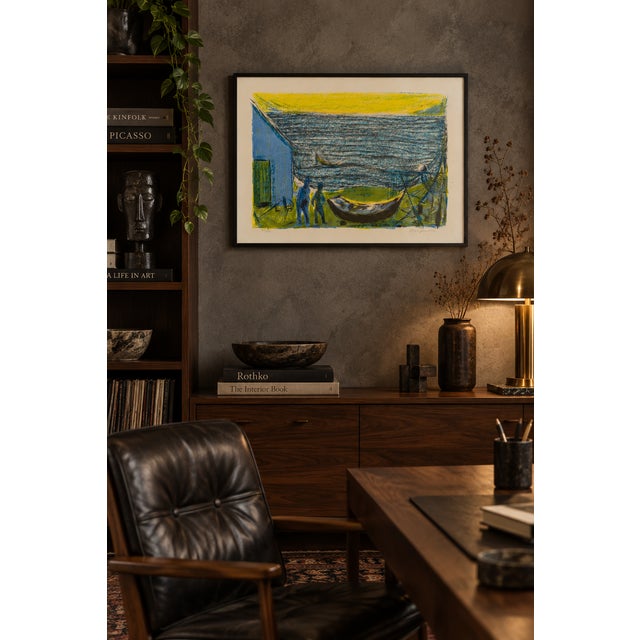 Else Jensen, Danish Coastal Fishermen and Boats 209/275, 1960s, Lithograph For Sale - Image 11 of 12