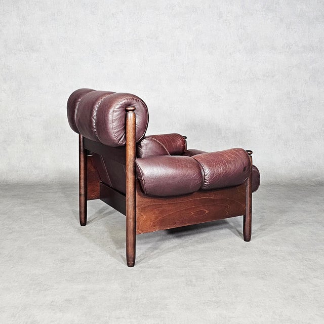 Armchair in Leather For Sale - Image 4 of 8