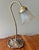 Mid 20th Century Gooseneck Lily Pad Lamp With Glass Shade For Sale - Image 4 of 10