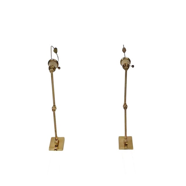 1970's Hollywood Regency Style Brass Flex Arm Wall Sconces - a Pair For Sale In New York - Image 6 of 12