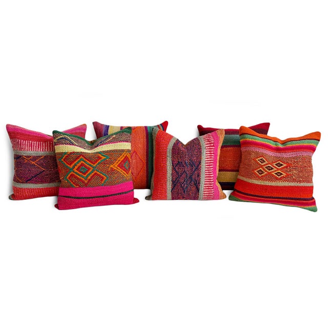 Cusco Peruvian Frazada Pillow For Sale - Image 4 of 6