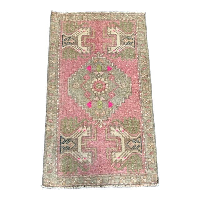 Turkish Yastik Rug 1'8" x 2'10" For Sale