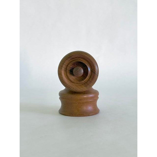 This is a rare and unusual teak pepper mill design by Richard Nissen of Denmark circa 1970. It has a Peugeot grinder and...