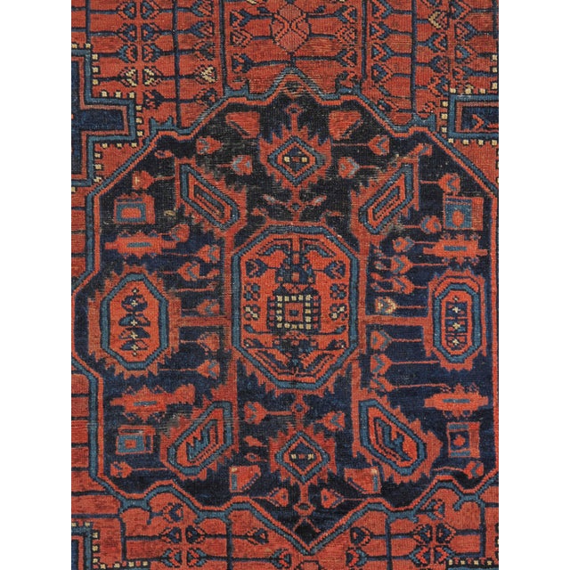 Tribal Vintage Hand-Knotted Persian Mousel Rug 4'7" X 7'2" For Sale - Image 3 of 6