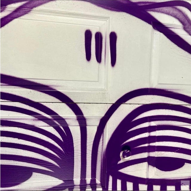 Ahol Sniffs Glue, Miami Graffiti Legend Ahol Sniffs Glue Large Spray Painting on Doors Sculpture, 2023 For Sale - Image 11 of 16
