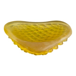 Mid-Century Brazilian Modern Acrylic Catch All Dish With Scaly Underside For Sale