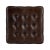 2020s Leon Button Tufted Leather Ottoman, Dark Brown For Sale - Image 5 of 6
