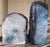 Blue Vintage Natural Agate Book Ends Made in Brazil - a Pair For Sale - Image 8 of 12