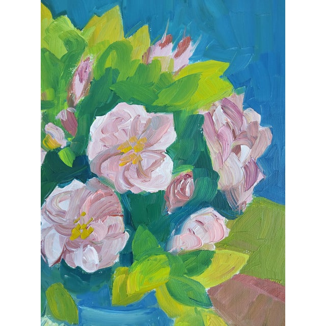 Mid-Century Modern Expressionist Mid Century Still Life Oil Painting by Swedish Artist Waldemar Berg For Sale - Image 3 of 18