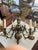 Vintage 1972 Chapman Solid Brass Chandelier | Hollywood Regency or Dutch Colonial Style. For Sale - Image 9 of 12