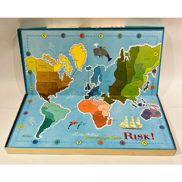 Vintage Risk Board Game Board Wall Decor Man Cave For Sale In Washington DC - Image 6 of 8