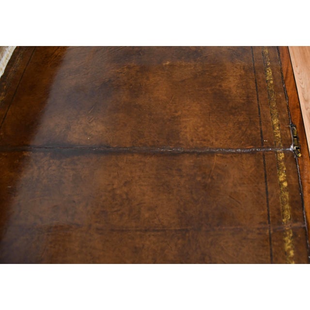1870s Antique English Regency Mahogany Inlaid Cylinder Tambour Roll-Top Desk For Sale - Image 10 of 18