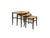 A beautiful and practical set of three Italian Mid Century nesting stools or side tables, likely dating from the 1950s or...