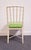 Drexel / Champion International Hollywood Regency Ivory Faux Bamboo Accent Side Chair W. Lime Green Upholstered Seat 752-811 For Sale In Kansas City - Image 6 of 11