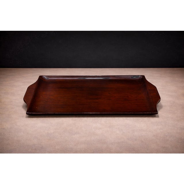 1960s Serving Tray in Hardwood, Jean Gillon, 1960s For Sale - Image 5 of 10