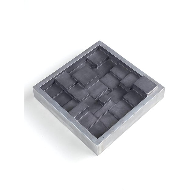 Brutalist Geometric Relief Sculpture by Max Seidenfaden for SDS, 1970s For Sale - Image 9 of 9
