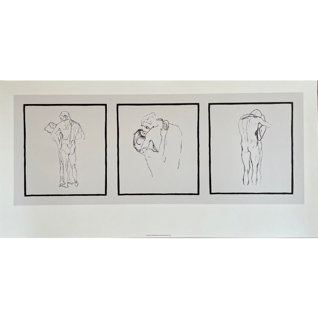 This elegant silkscreen print on high-quality handmade paper features Couples d’Amants by Gustav Klimt (1862–1918)....